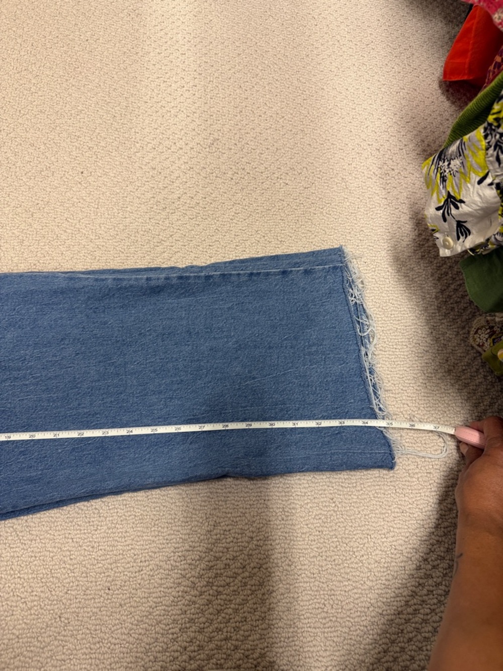 ON 34th- Wide Leg Women's Jeans in Light Blue - Picture 4 of 5